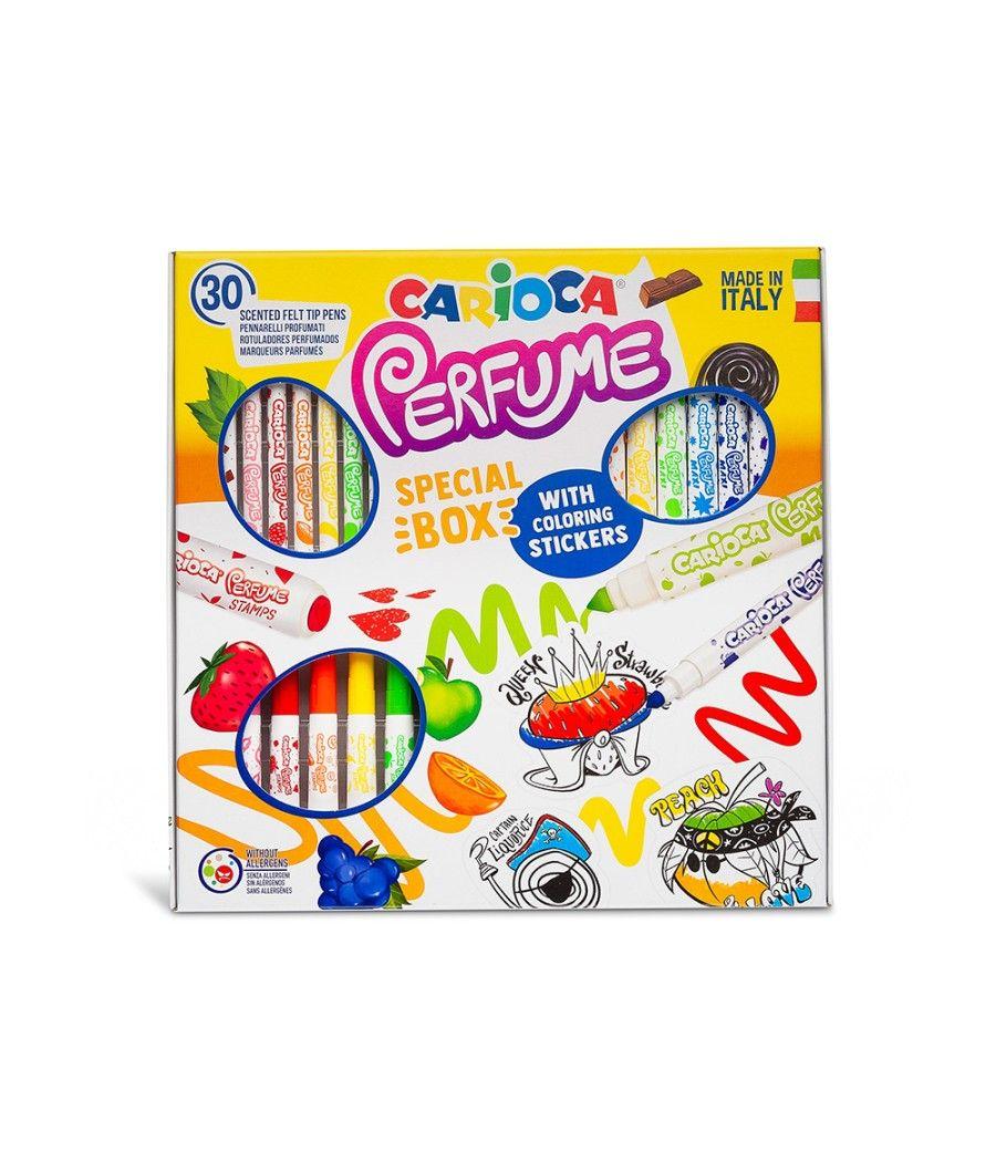 Rotulador carioca perfume caja 30 unidades colores surtidos