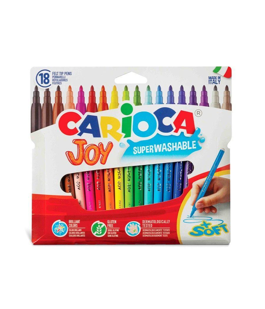 Rotulador carioca joy caja de 18 colores