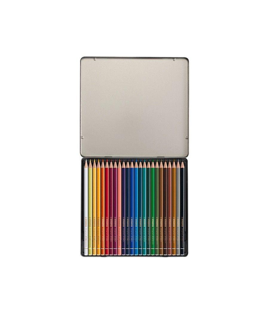 Lápices de colores stabilo acuarelables original arty estuche metélico de 24 colores surtidos