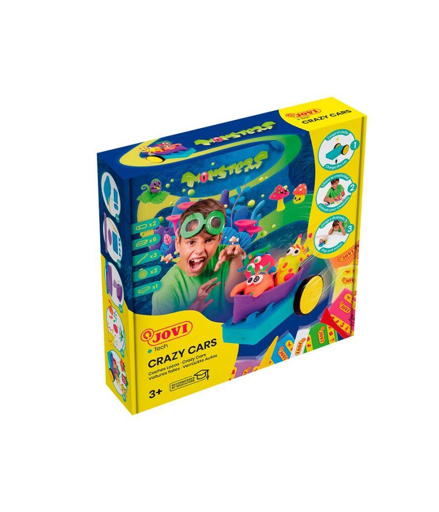 Juego jovi plastilina jovitech crazy cars monsters kit