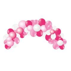 Globo 100% látex biodegradable guinarlda arco baby pink 55 unidades colores pastel