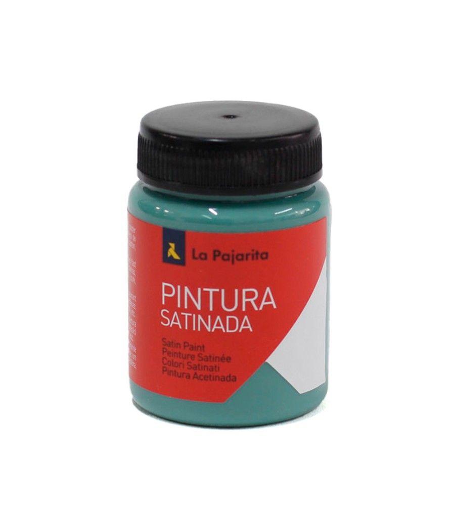 Pintura látex la pajarita satinada l-39 bote 35 ml verde jade pack 6 unidades