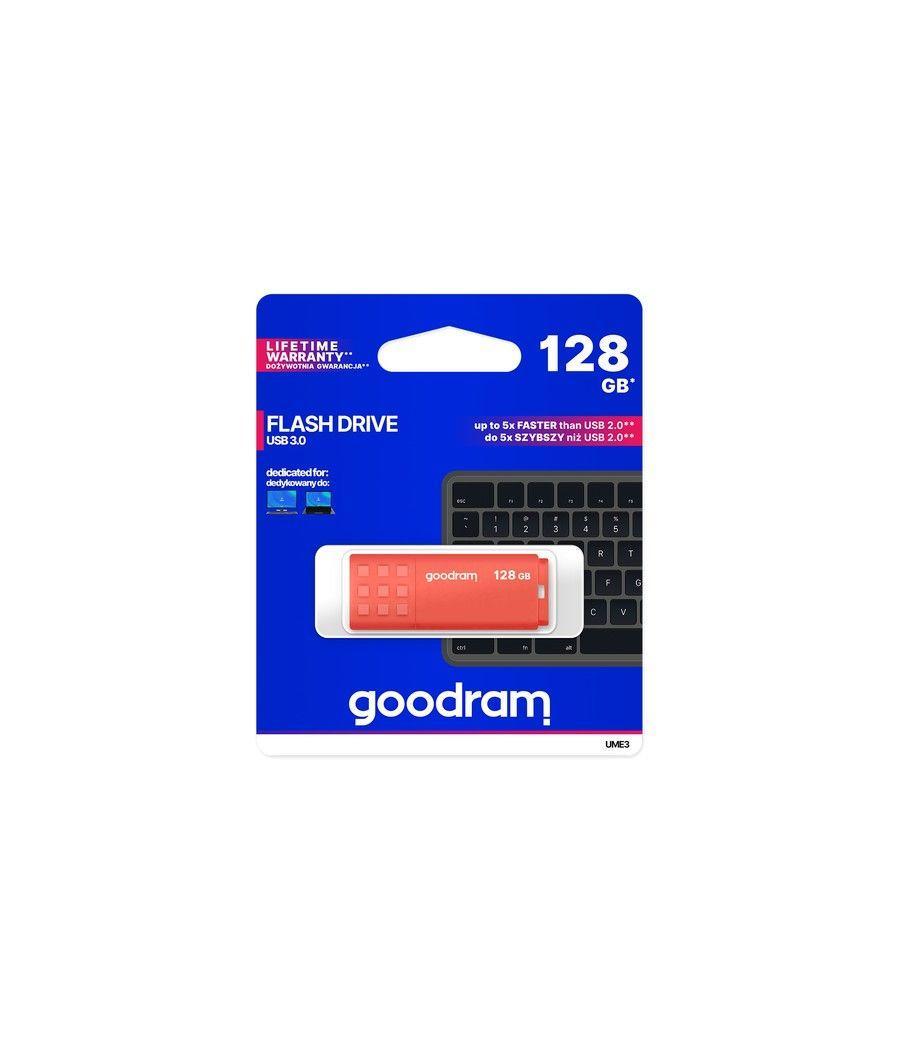 Goodram ume3 - pendrive - 128gb - usb 3.0 - naranja