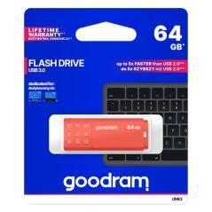 Goodram ume3 - pendrive - 64gb - usb 3.0 - naranja