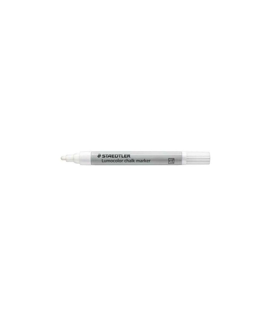 Rotulador chalk marker lumocolor 344 tiza líquida blanco staedtler 344-0 pack 5 unidades