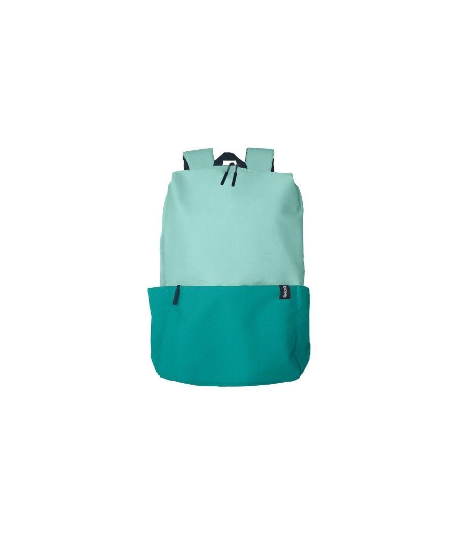 Mochila grande impermeable y ecológica color turquesa duo dohe 51518