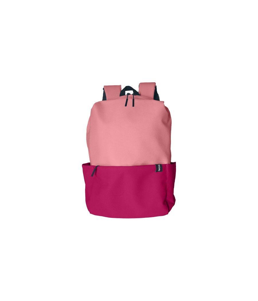 Mochila grande impermeable y ecológica color rosa duo dohe 51517