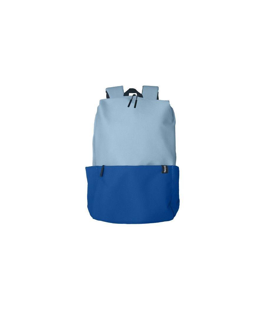 Mochila grande impermeable y ecológica color azul duo dohe 51516