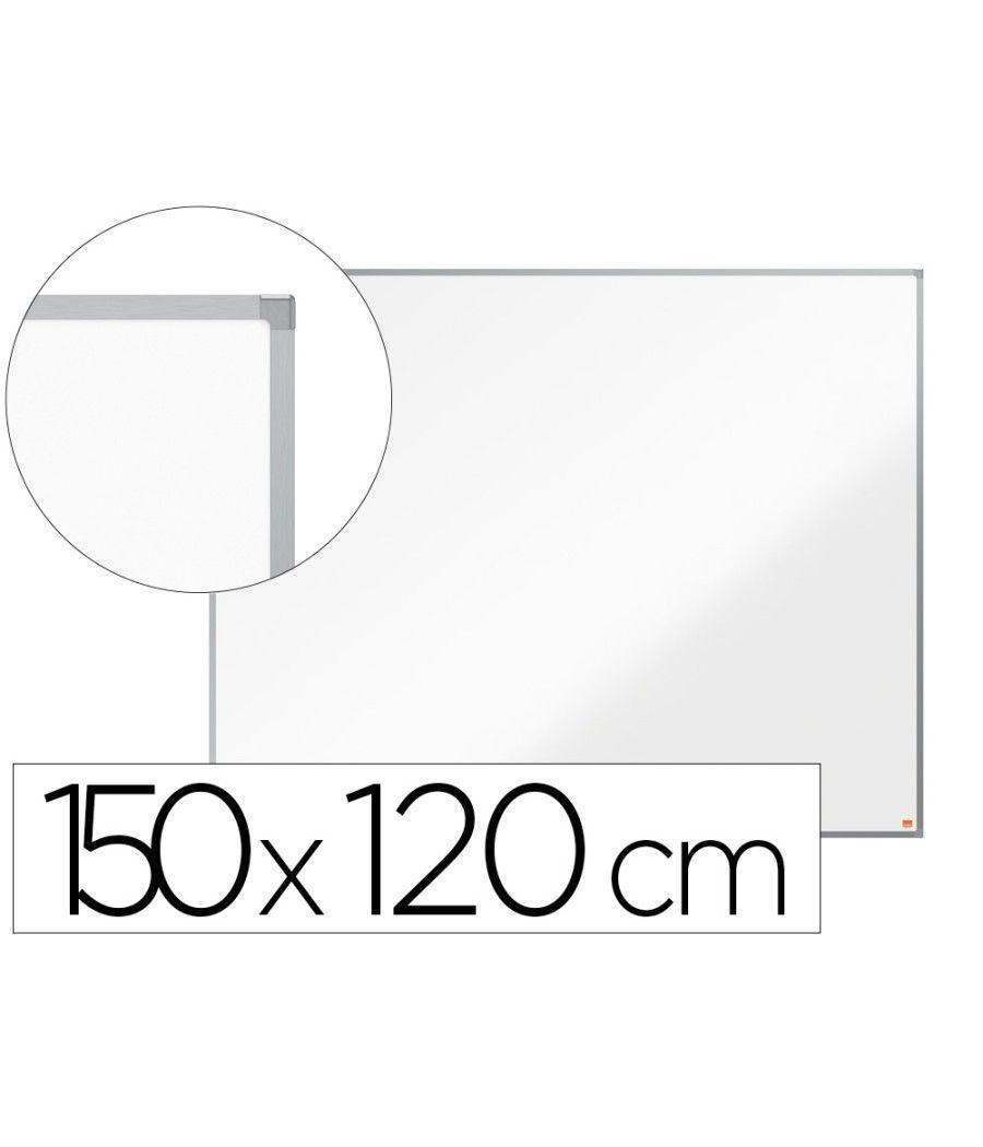 Pizarra blanca nobo essence acero lacado 1500x1200 mm