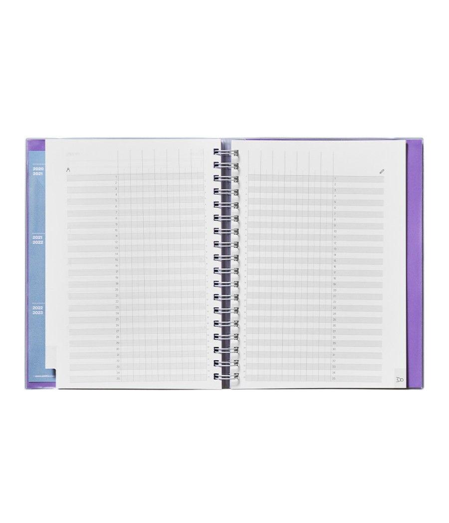 Cuaderno de todas las clases profesorado addittio 256 paginas dia pagina color verde 170x240 mm catalán