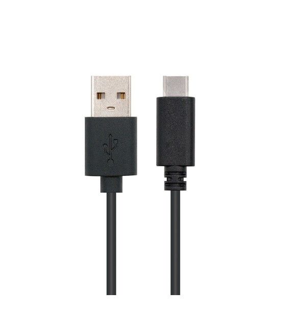 Nanocable USB 2.0, 0.5m cable USB 0,5 m USB C USB A Negro - Imagen 2