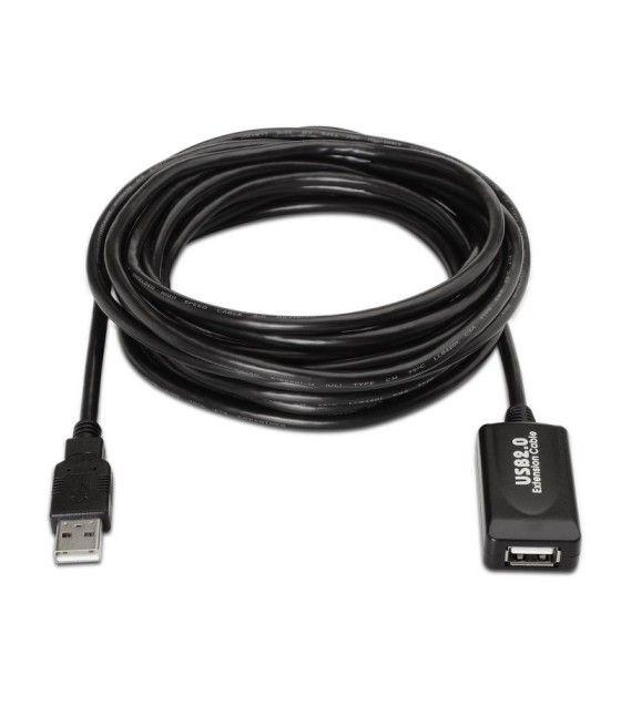 Cable Alargador USB 2.0 Aisens A101-0020/ USB Macho - USB Hembra/ 15m/ Negro - Imagen 2