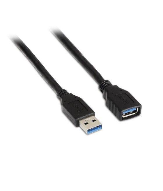 Cable Alargador USB 3.0 Aisens 105-0041/ USB Macho - USB Hembra/ 1m/ Negro - Imagen 1