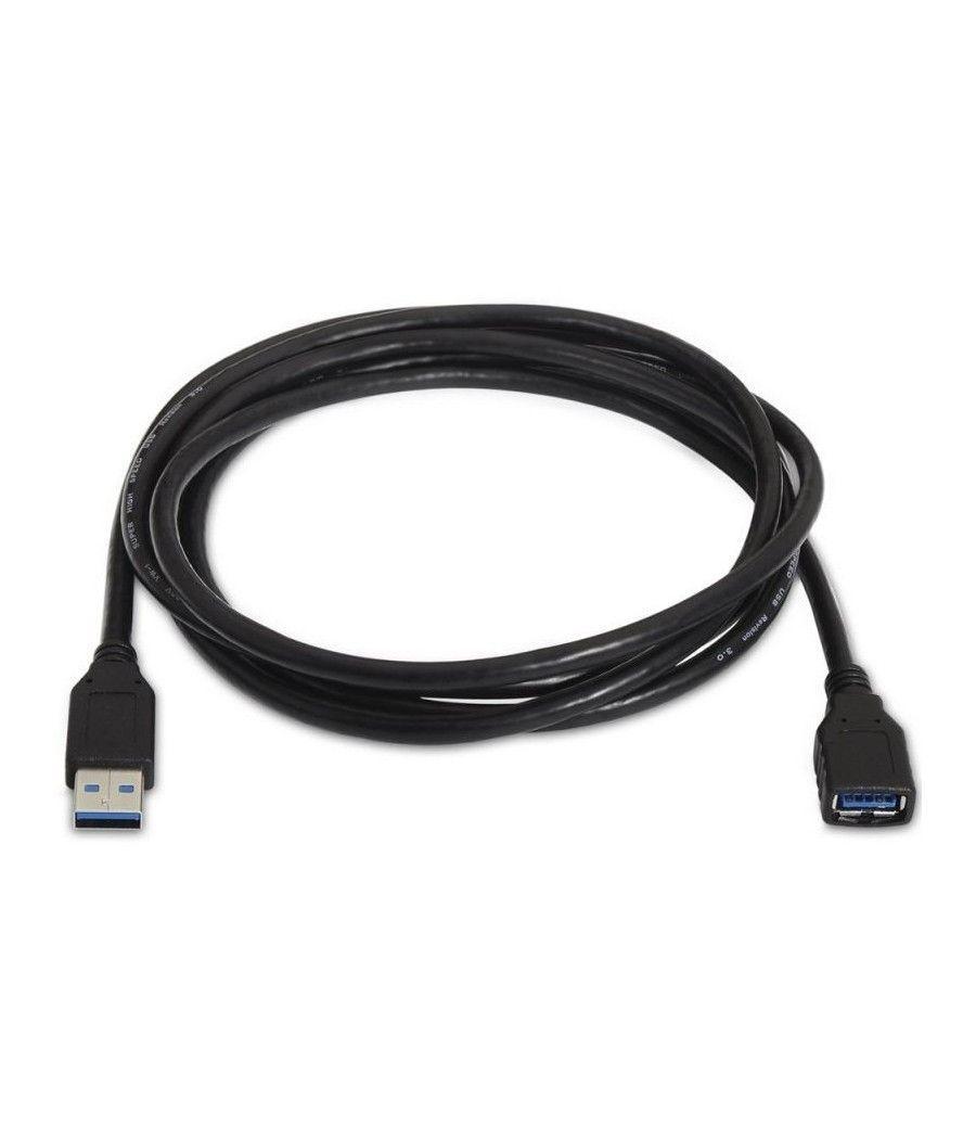 Cable Alargador USB 3.0 Aisens 105-0041/ USB Macho - USB Hembra/ 1m/ Negro - Imagen 2