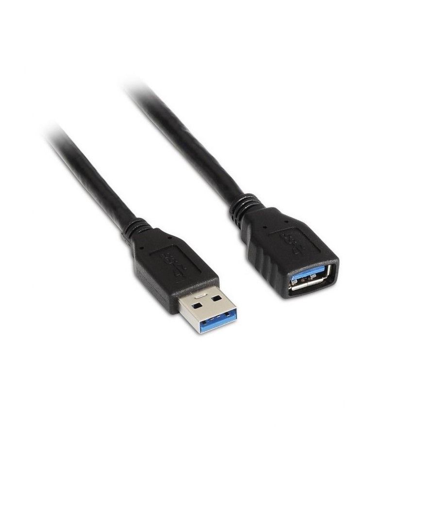 Cable Alargador USB 3.0 Aisens A105-0042/ USB Macho - USB Hembra/ 2m/ Negro - Imagen 1