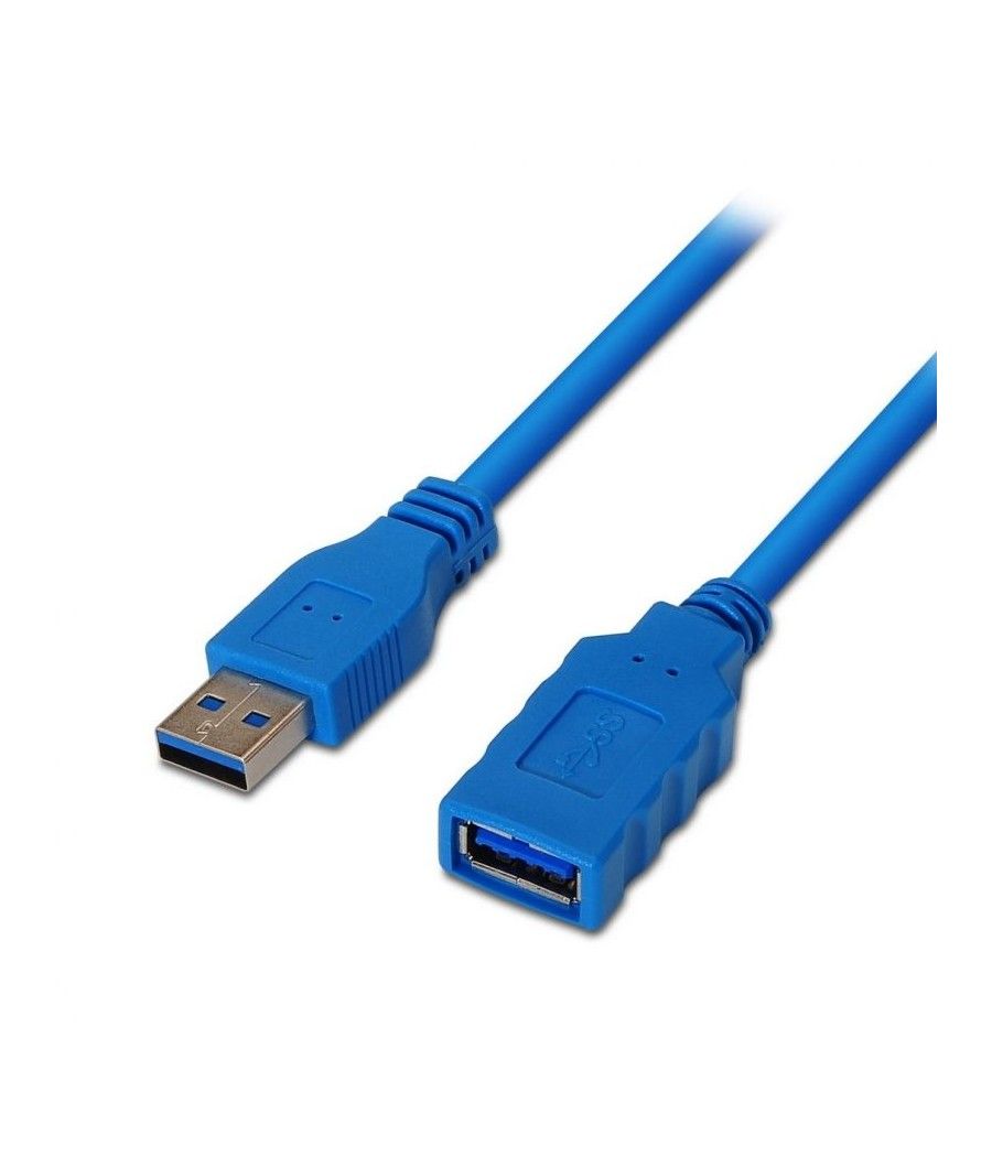 Cable Alargador USB 3.0 Aisens A105-0045/ USB Macho - USB Hembra/ 1m / Azul - Imagen 1