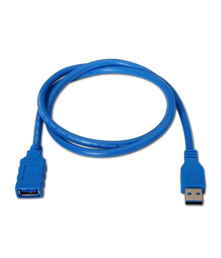 Cable Alargador USB 3.0 Aisens A105-0045/ USB Macho - USB Hembra/ 1m / Azul - Imagen 2