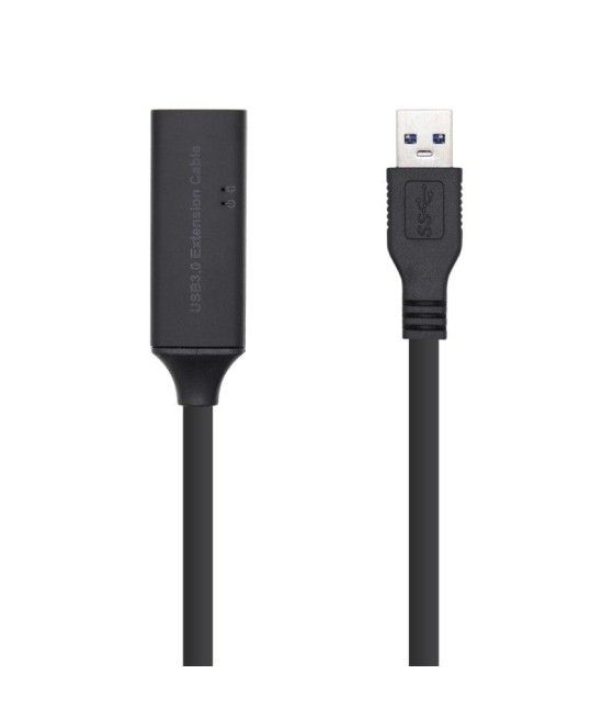 Cable Alargador USB 3.0 Aisens A105-0408/ USB Macho - USB Hembra/ 10m/ Negro - Imagen 1