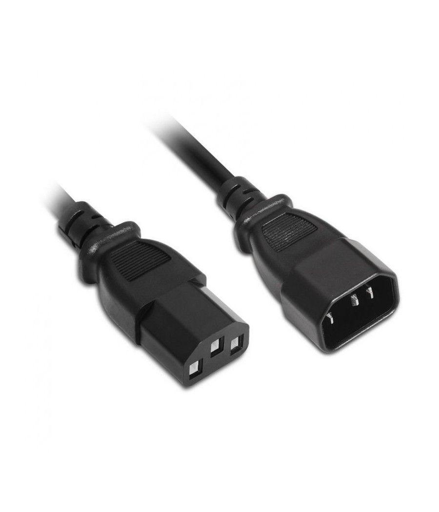 Cable Alargador de Alimentación CPU Aisens A132-0171/ IEC C13 Hembra - IEC C14 Macho/ 1.5m/ Negro - Imagen 4