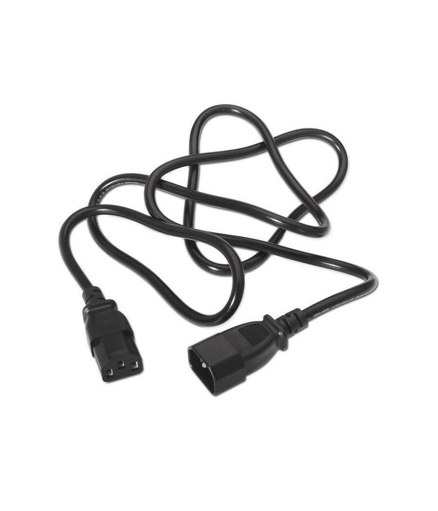 Cable Alargador de Alimentación CPU Aisens A132-0171/ IEC C13 Hembra - IEC C14 Macho/ 1.5m/ Negro - Imagen 5