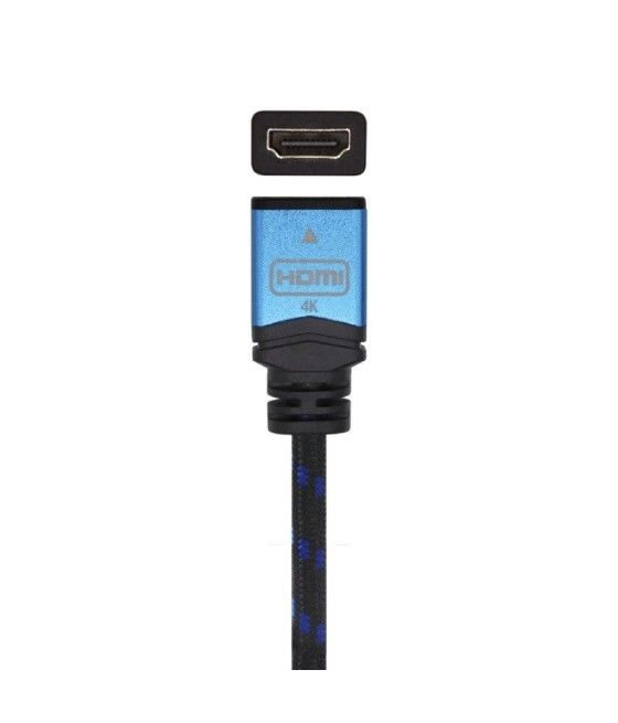 Cable alargador hdmi aisens a120-0452/ hdmi macho - hdmi hembra/ 1m/ negro/ azul