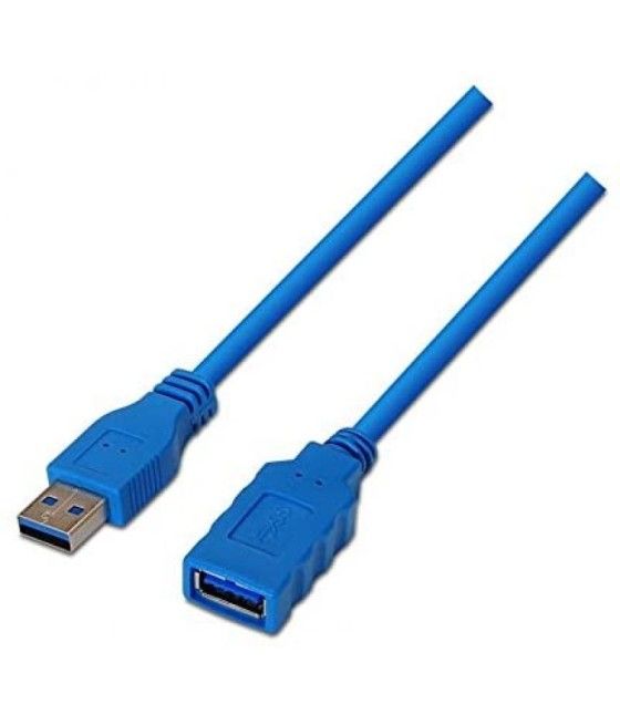 Cable Alargador USB 3.0 Nanocable 10.01.0901/ USB Macho - USB Hembra/ 1m/ Azul - Imagen 4