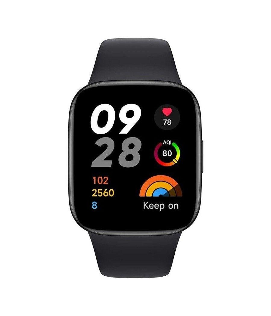 Smartwatch xiaomi redmi watch 3/ notificaciones/ frecuencia cardíaca/ gps/ negro