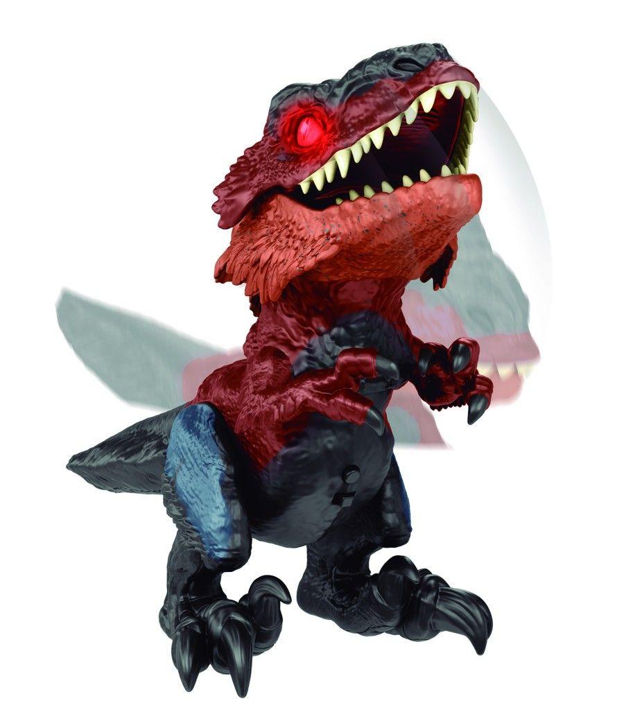 Figura mattel jurassic world dinosaurio desenjaulado en llamas