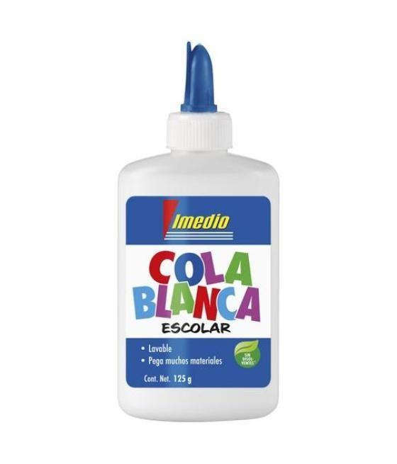 Imedio cola blanca escolar bote 125gr nuevo diseño
