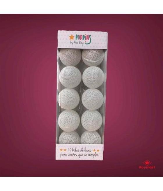 Roymart set 10 guirnaldas poppins blancas
