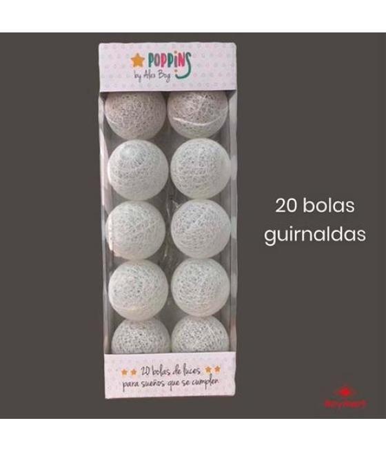 Roymart set 20 guirnaldas poppins blancas