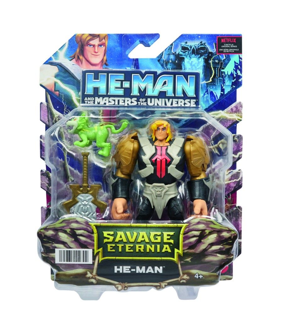 Figura mattel masters of the universe he - man con accesorios
