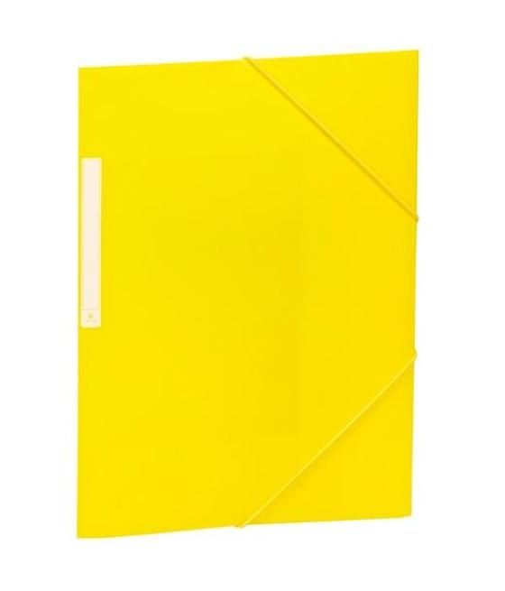 Carchivo carpeta 3 solapas folio c/gomas pp opaco amarillo