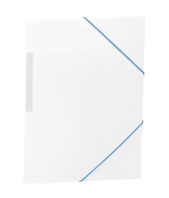 Carchivo carpeta 3 solapas folio c/gomas pp opaco blanco