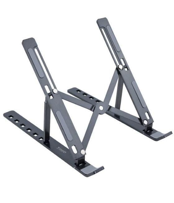 Soporte tooq tqlrs0035-al-g para portátil/ tablet hasta 15'/ gris