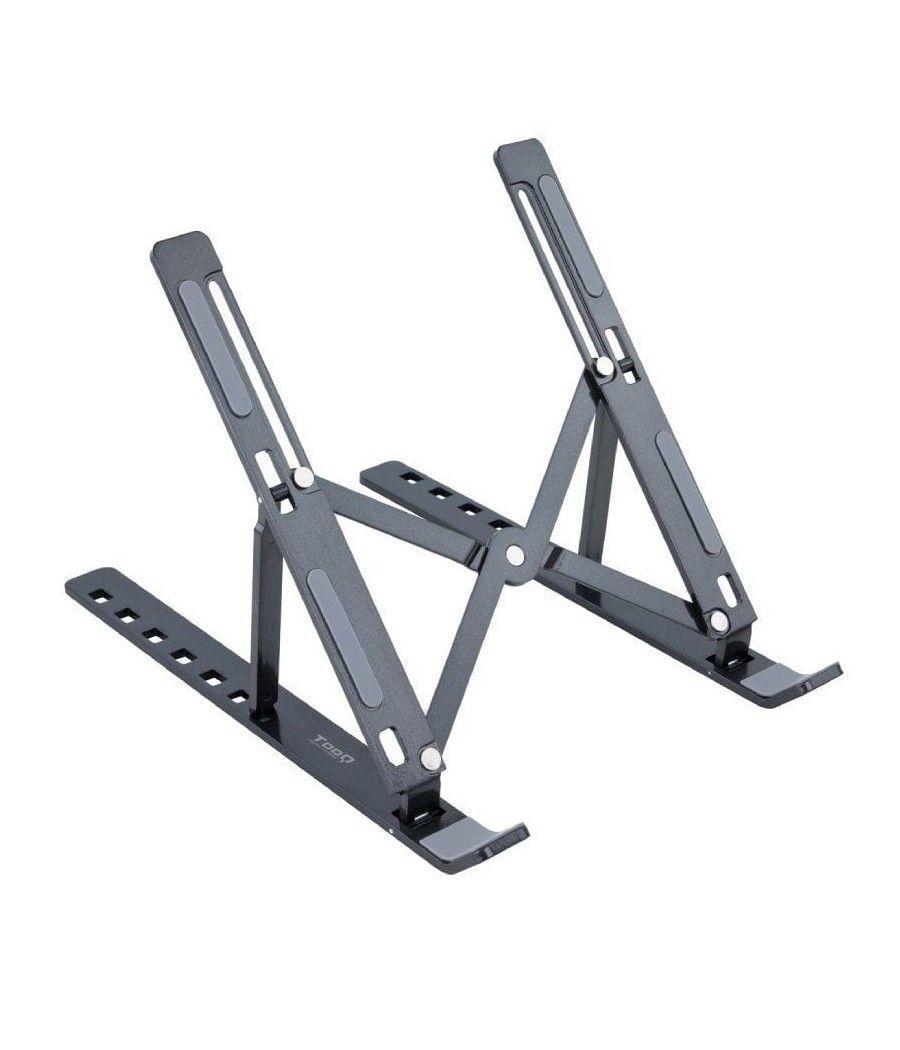 Soporte tooq tqlrs0035-al-g para portátil/ tablet hasta 15'/ gris