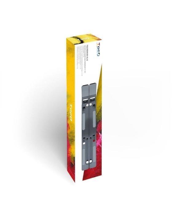 Soporte tooq tqlrs0035-al-g para portátil/ tablet hasta 15'/ gris