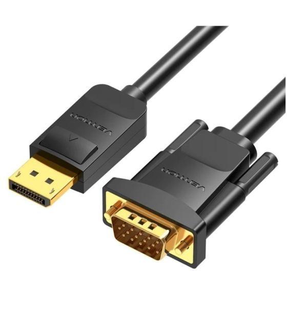 Cable conversor vention hblbg/ displayport macho - vga macho/ 1.5m/ negro