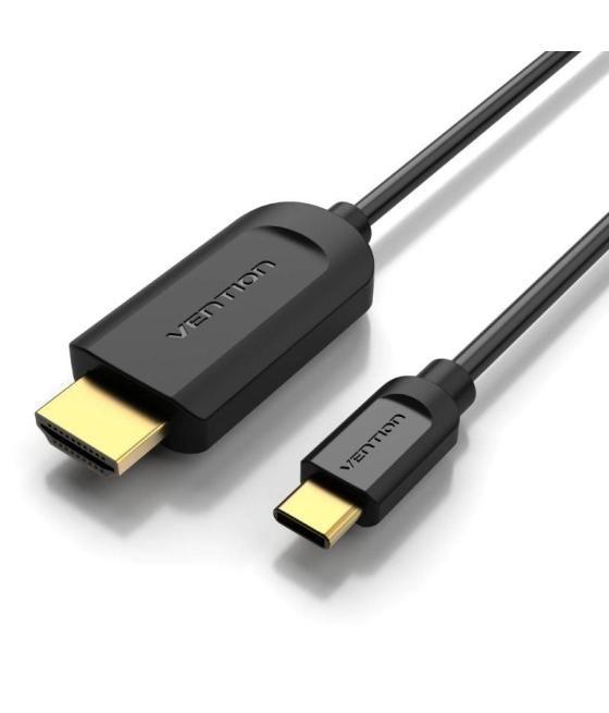 Cable conversor hdmi 1.4 4k vention cgubg/ usb tipo-c macho - hdmi macho/ 1.5m/ negro