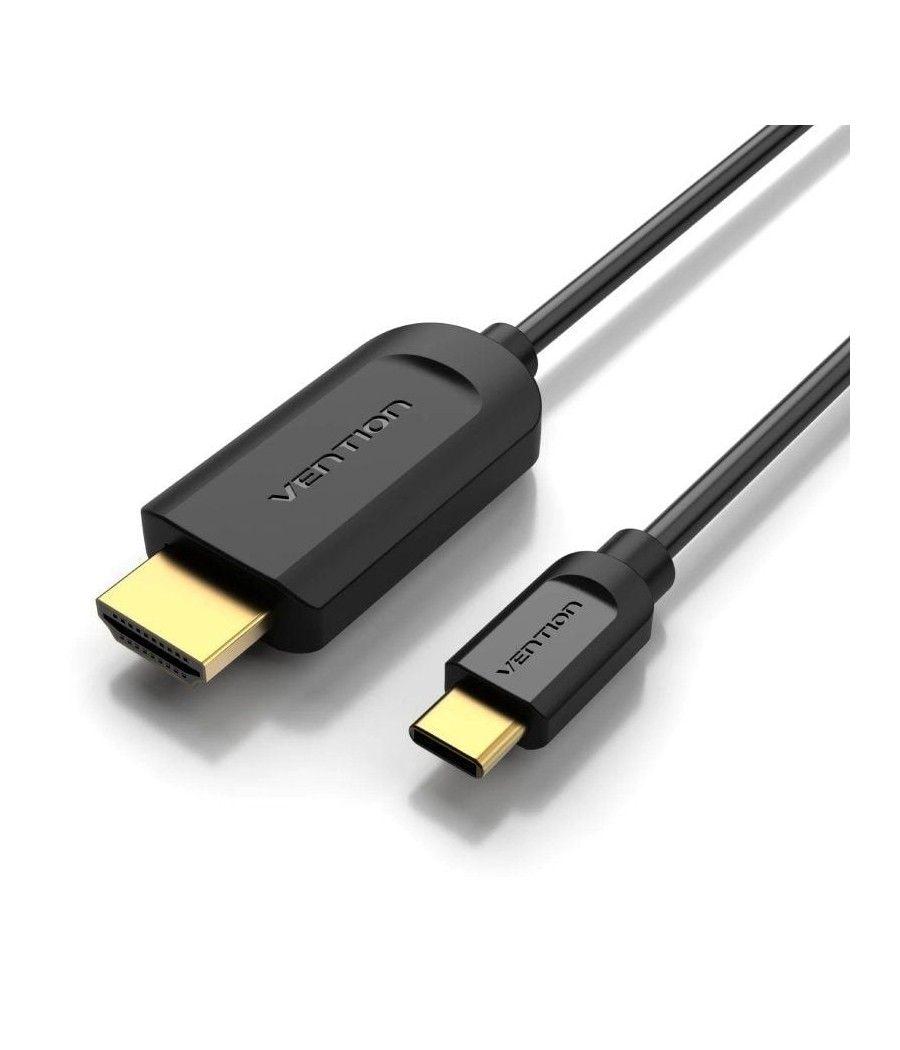 Cable conversor hdmi 1.4 4k vention cgubg/ usb tipo-c macho - hdmi macho/ 1.5m/ negro