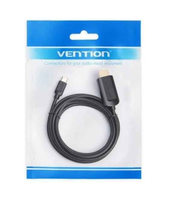 Cable conversor hdmi 1.4 4k vention cgubg/ usb tipo-c macho - hdmi macho/ 1.5m/ negro