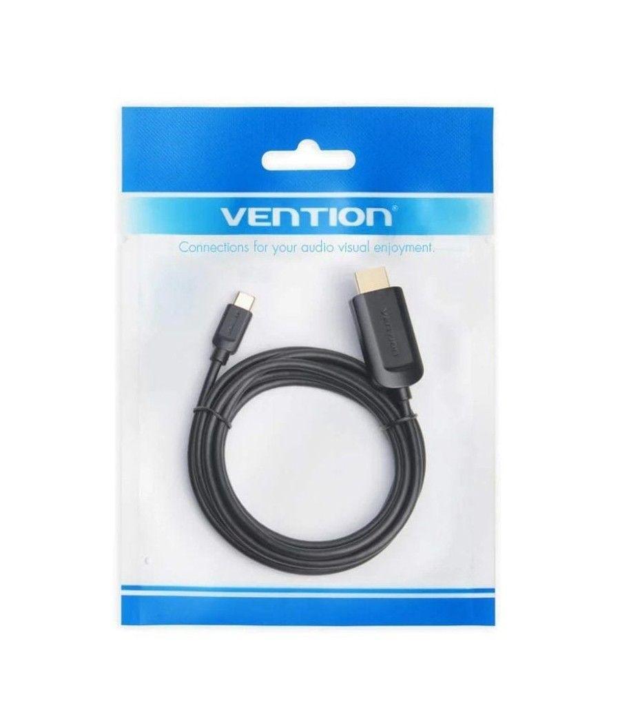 Cable conversor hdmi 1.4 4k vention cgubg/ usb tipo-c macho - hdmi macho/ 1.5m/ negro