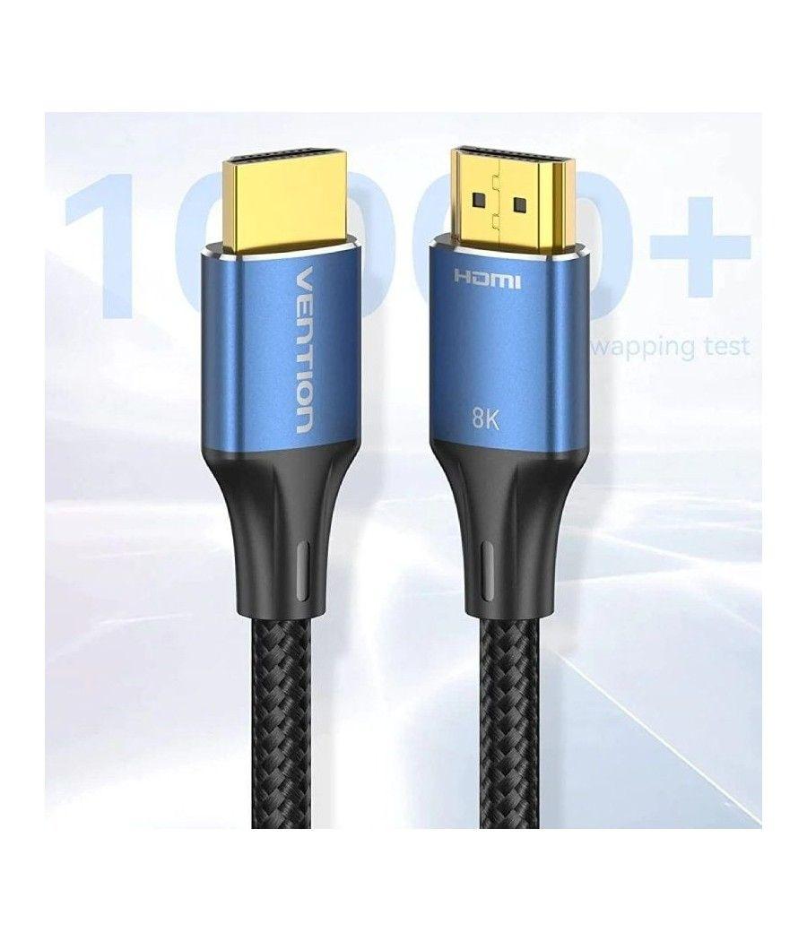 Cable hdmi 2.1 8k vention alglh/ hdmi macho - hdmi macho/ 2m/ azul