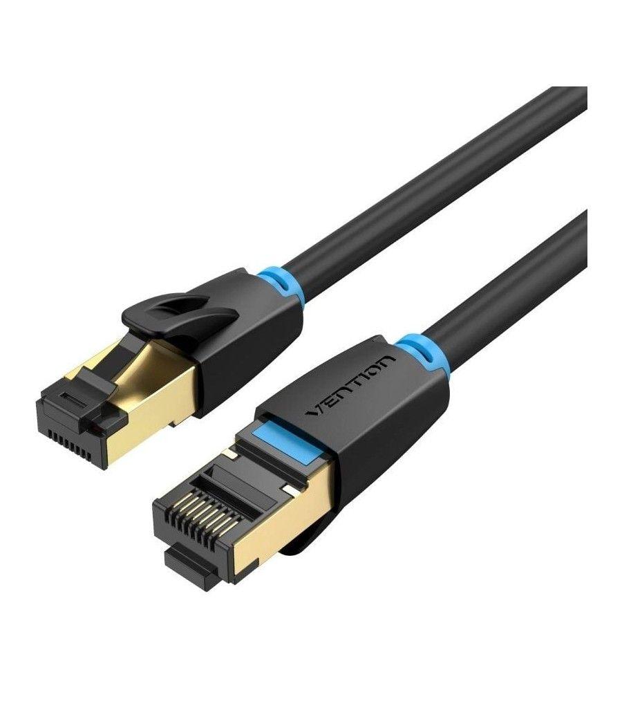 Cable de red rj45 sftp vention ikabf cat.8/ 1m/ negro