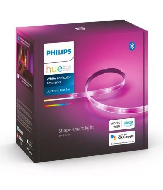 Tira led inteligente philips hue ambiance plus v4/ 2m/ blanco y color rgb/ 2000-6500 k/ precisa philips hue bridge