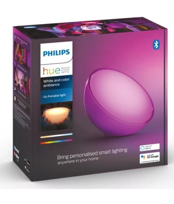 Lámpara inteligente portátil philips hue go portable light/ precisa philips hue bridge