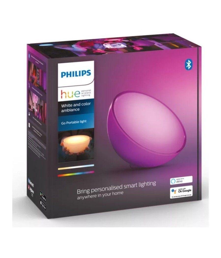 Lámpara inteligente portátil philips hue go portable light/ precisa philips hue bridge