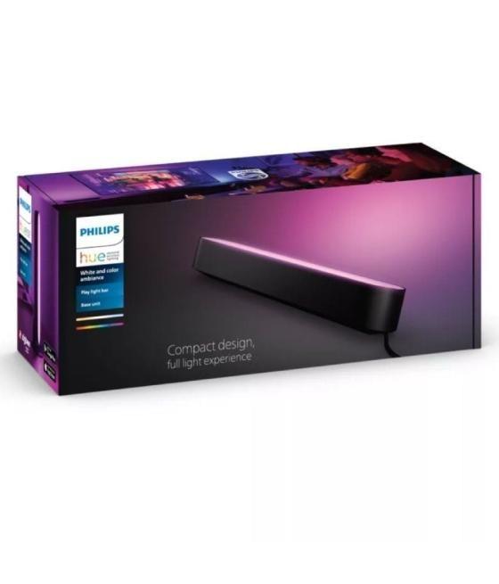 Lámpara inteligente philips hue white and colour ambiance play light bar/ negra/ precisa philips hue bridge