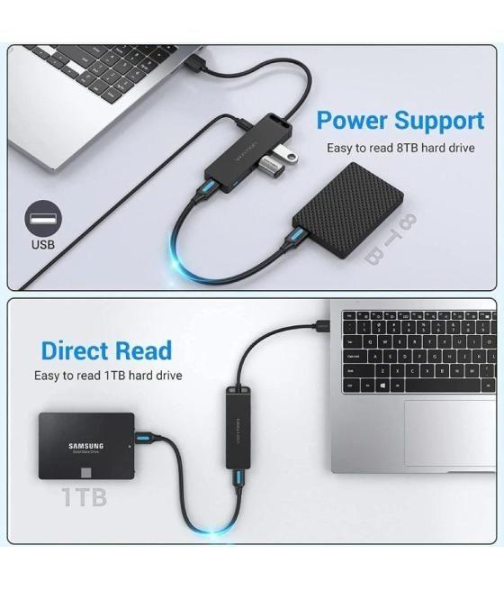 Hub usb 3.0 vention chlbb/ 4xusb