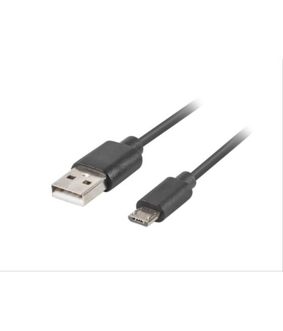 Cable usb lanberg 2.0 m/micro usb m quick charge 3.0 1m negro